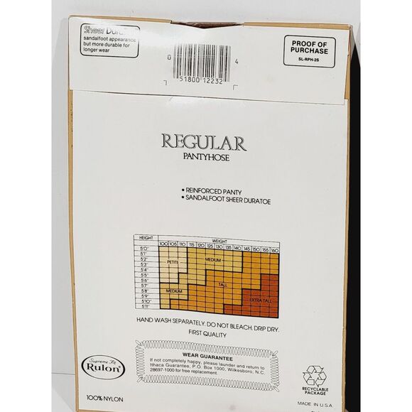 5 Simply Great Pantyhose Medium Sunton 126 Sandalfoot Regular Pantyhose - Picture 9 of 12